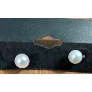 BUNDLE ONLY New Old Stock Vintage Faux Pearl Stud Bead Earrings .25‎ inch